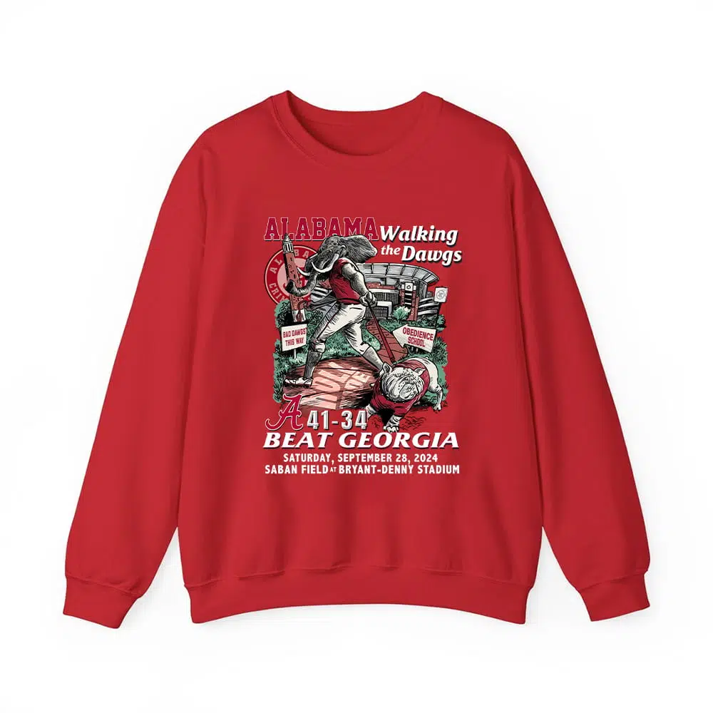 Alabama Walking The Dawgs Beat Georgia 2024 Shirt