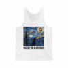 Black Cat LA Starry Night Will See You In November Print T Shirt 4