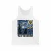 Black Cat LA Starry Night Will See You In November Print T Shirt 4