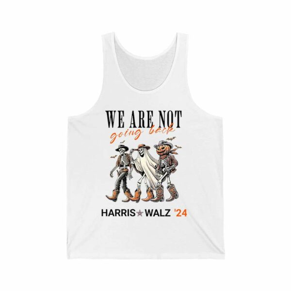 Harris Walz 2024 Halloween Skeleton We Are Not Going Back Shirt