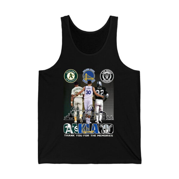 Henderson Curry Allen Oakland Sport Thank You For The Memories Shirt 4