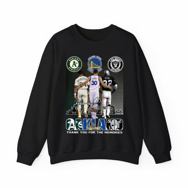 Henderson Curry Allen Oakland Sport Thank You For The Memories Shirt 5