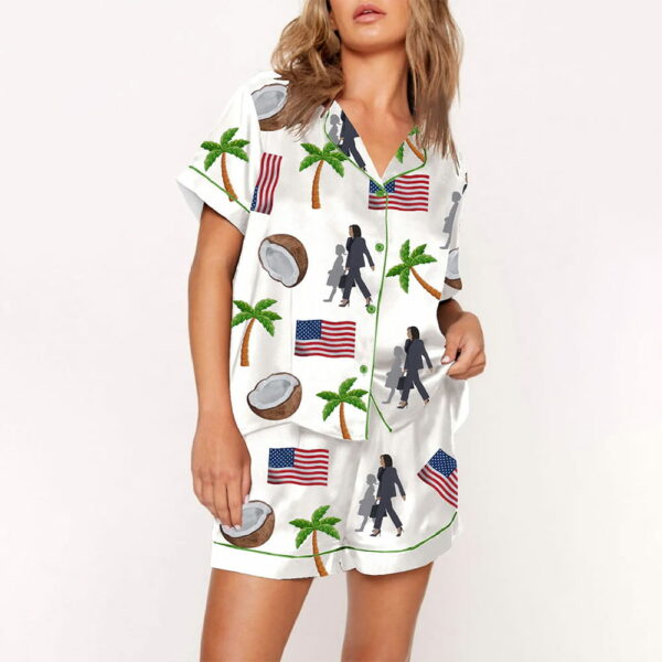 Kamala Harris Coconut Tree For 2024 Pajama Set