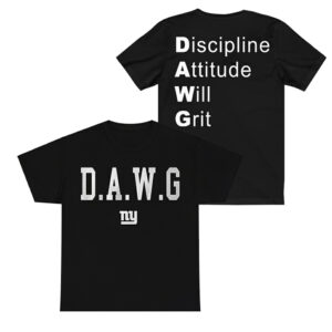 Malik Nabers DAWG Discipline Attitude Will Grit Shirt