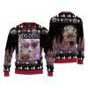 Moo Deng Bouncy Pig Ugly Christmas Sweater1