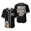 Moo Deng Bouncy Pig in Thai Picture The Cute Baby Hippo Baseball Jersey 2