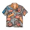 Moo Deng Cute Baby Hippo Hawaiian Shirt