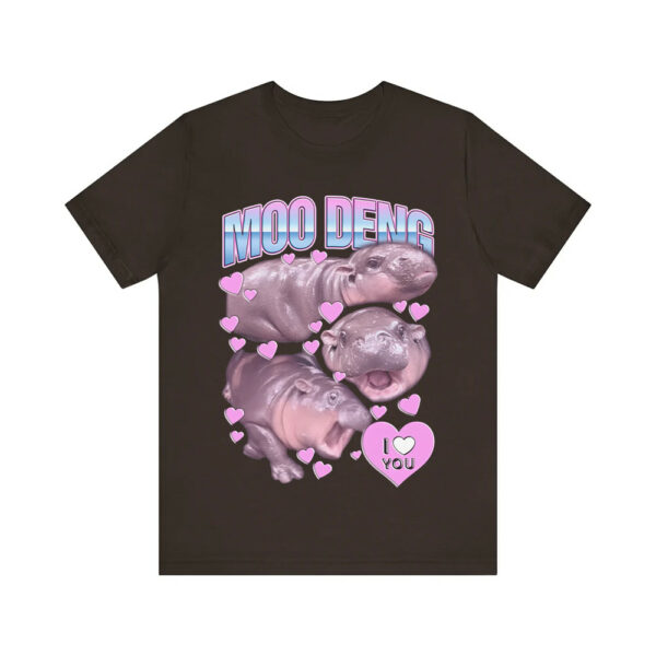 Moo Deng I Love You Cute Baby Hippo Shirt