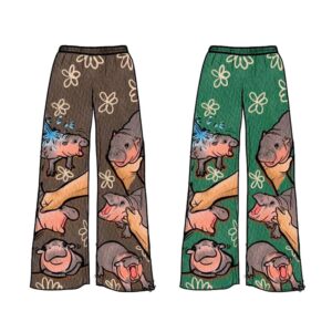 Moo Deng Pajama Pants