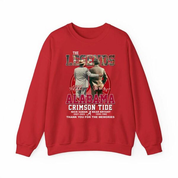 The Legends Alabama Nick Saban And Bear Bryant Thạnk You For The Memories Shirt (3)