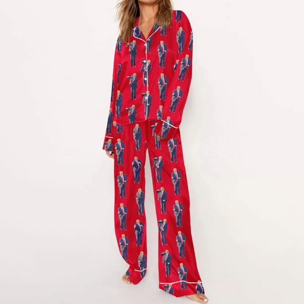 Trump Dance America Long Sleeve Pajama Set 5