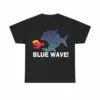 Women's Blue Fish Eating Red Fish Blue Wave 2024 Tee