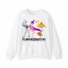 Womens Funny Flamingoween Halloween Casual V Neck Shirt 3