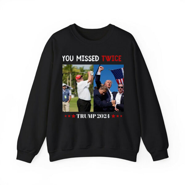 You Missed Twice Florida Golf Trump 2024 Shirt 2