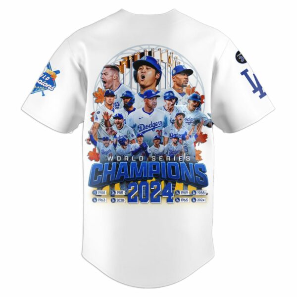 2024 Dodgers World Series Champions Baseball Jersey