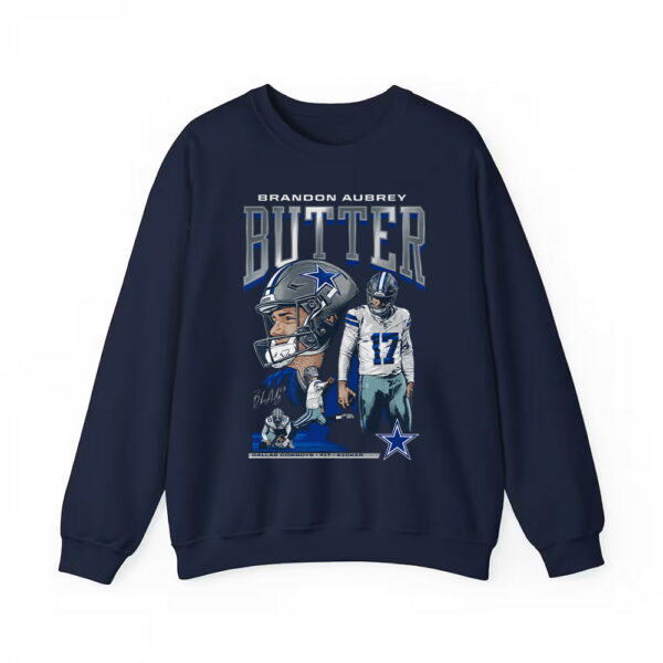 Brandon Aubrey 17 Kicker Butter Cowboys Shirt 4