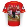 Chiefs Kelce Andy Reid Mahomes Baseball Jersey 3