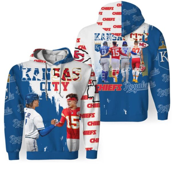 Chiefs Royals Perez Witt Jr Mahomes Kelce 3D Hoodie