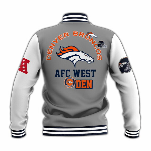 Courtland Sutton Broncos AFC West Baseball Jacket 3