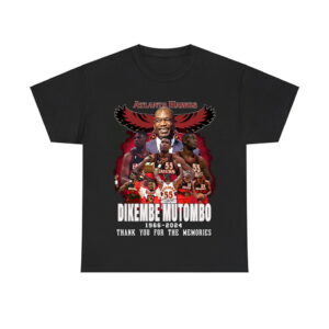 Dikembe Mutombo Hawks 1966-2024 Thank You For The Memories Shirt