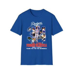 Dodgers El Toro Fernando Valenzuela 1960-2024 Thank You For The Memories Shirt