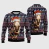 Donkey Funny Colorful Light Ugly Christmas Sweater