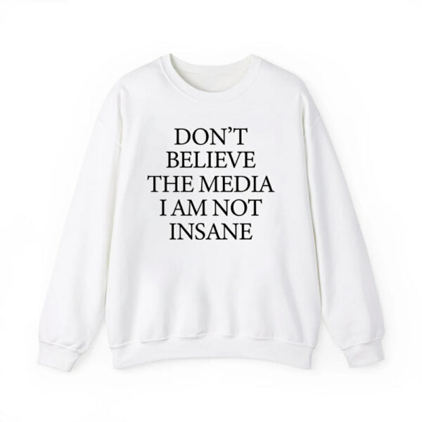 Dont Believe The Media I Am Not Insane Shirt 3