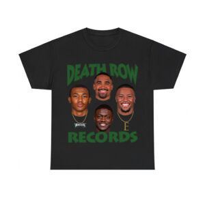 Eagles Death Row Records AJ Brown Jalen Hurts Devonta Smith Saquon Barkley Shirt