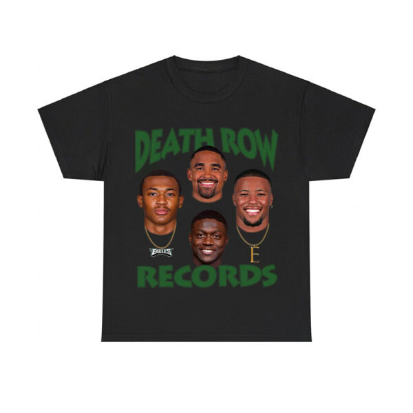 Eagles Death Row Records AJ Brown Jalen Hurts Devonta Smith Saquon Barkley Shirt