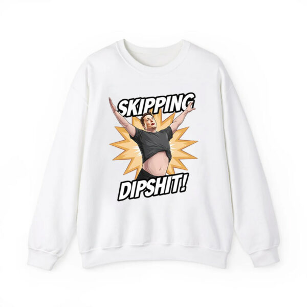 Elon Musk Skipping Dipshit Shirt 3