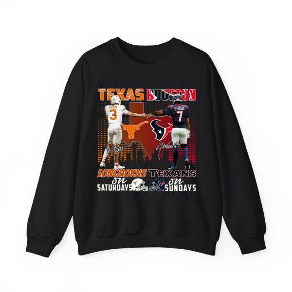 Ewers Stroud Longhorns On Saturdays Texans On Sundays Shirt 3