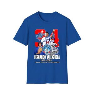 Fernando Valenzuela Dodgers 1960-2024 Thank You For The Memories Shirt