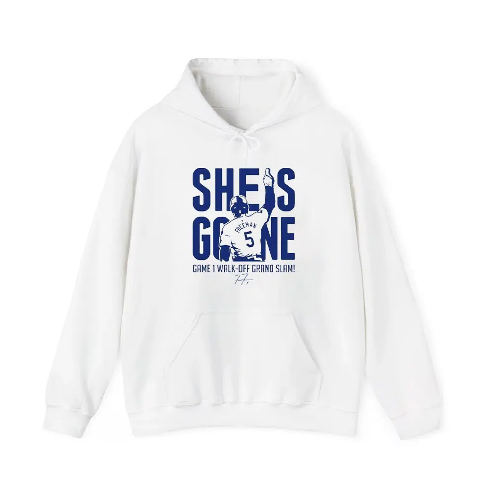 Freddie Freeman She Is Gone Game 1 Walk-Off Grand Slam Shirt 4 Freddie Freeman She Is Gone Game 1 Walk Off Grand Slam Shirt 4
