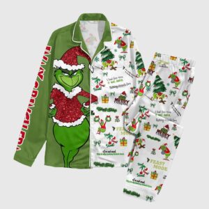 Grnch Unhappy Holidays Merry Christmas Pajamas Set