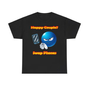 Happy Couple Swap Phones Shirt 1