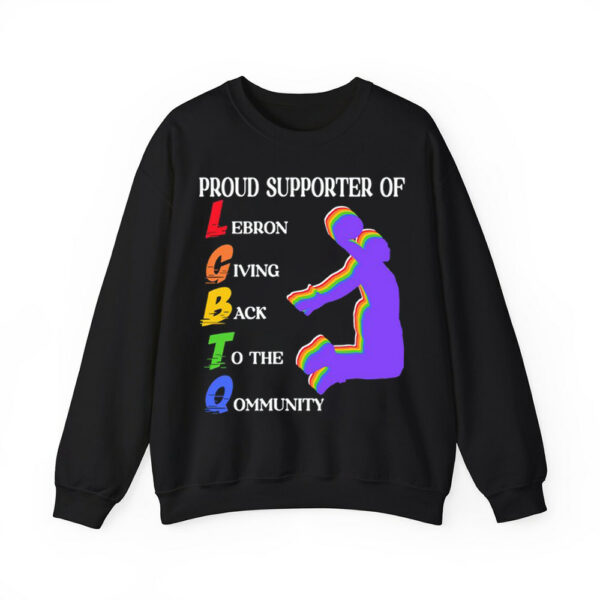 I Support Lgbtq Proud Supporter Of Lebron Giving Back To The Qommunity Shirt 4