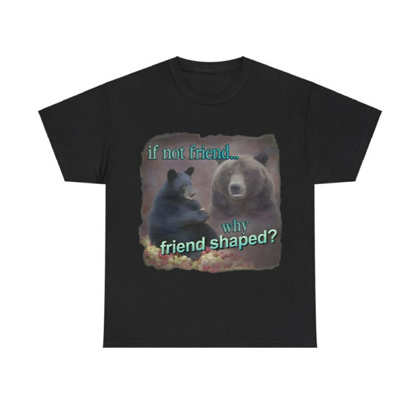 If Not Friend Why Friend Shaped Bear Shirt