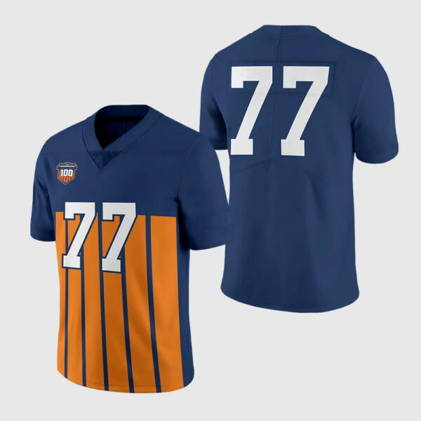 Illinois Throwback 100 Years Football Jersey