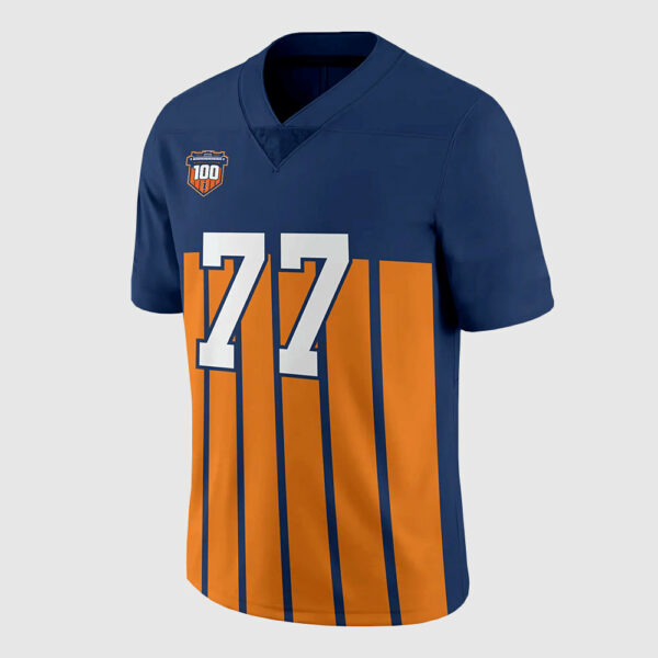 Illinois Throwback 100 Years Football Jersey