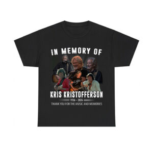 In Me Memory Of Kris Kristofferson 1936-2024 Thank You For The Music And Memories Shirt