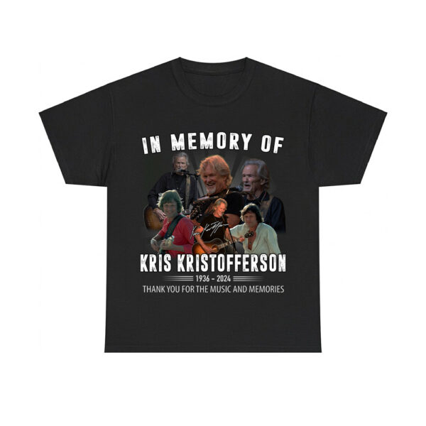 In Me Memory Of Kris Kristofferson 1936-2024 Thank You For The Music And Memories Shirt