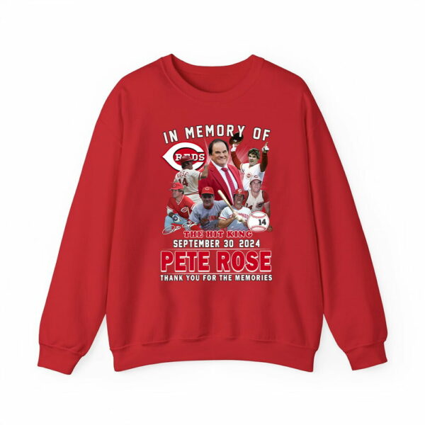 In Memory Of Reds The Hit King 2024 Pete Rose Thank You For The Memories Shirt 2