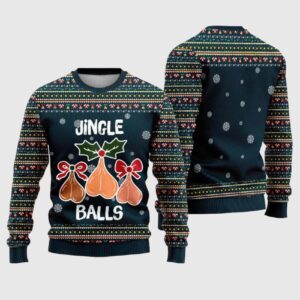 Jingle Balls Merry Christmas Funny Ugly Christmas Sweater 1