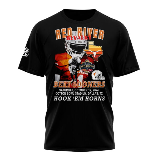 Longhorns Red River Rivalry Beat Sooners 2024 Hook Em Horns Shirt 2