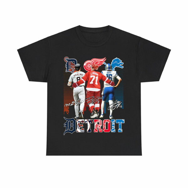 Matt Vierling Dylan Larkin And Jared Goff Detroit Sports Shirt