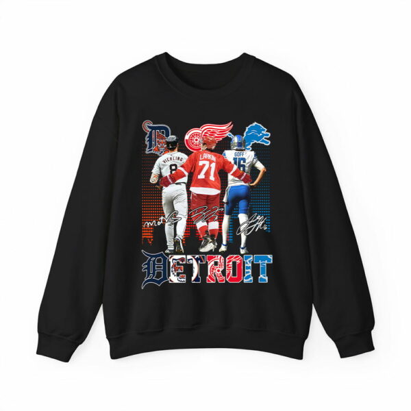 Matt Vierling Dylan Larkin And Jared Goff Detroit Sports Shirt 3