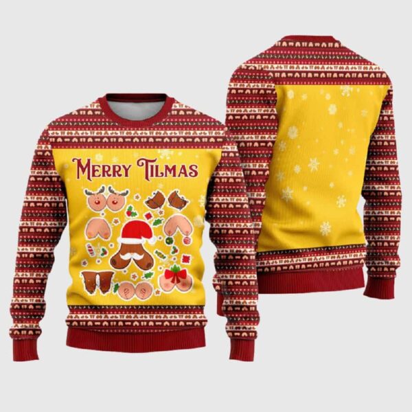 Merry Tilmas Funny Ugly Christmas Sweater 1