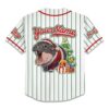 Moo Deng Christmas Personalized Baseball Jersey 3