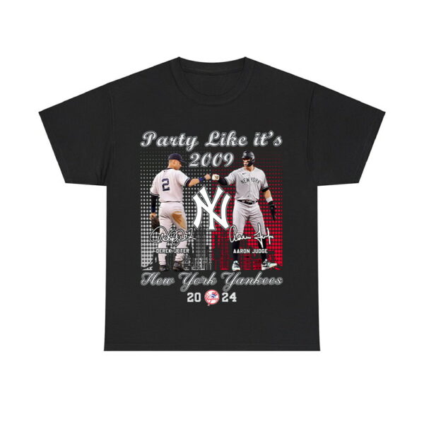 Party Like It's 2009 Derek Jeter Aaron Judge Yankees 2024 Shirt