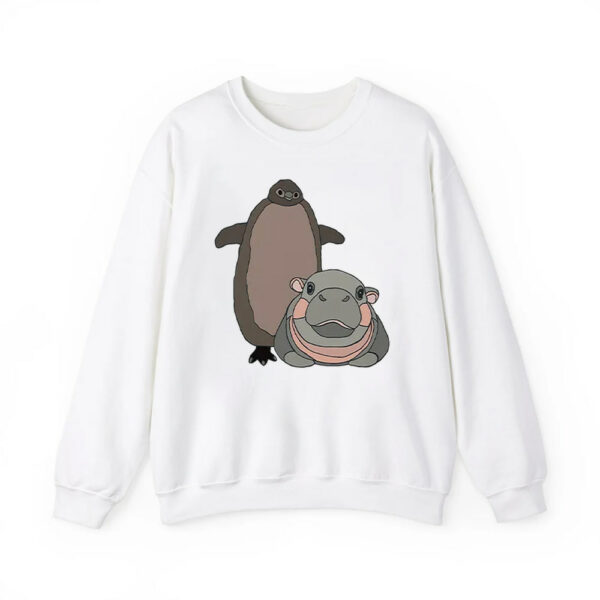 Pesto The Penguin And Moo Deng The Baby Hippo Shirt 3